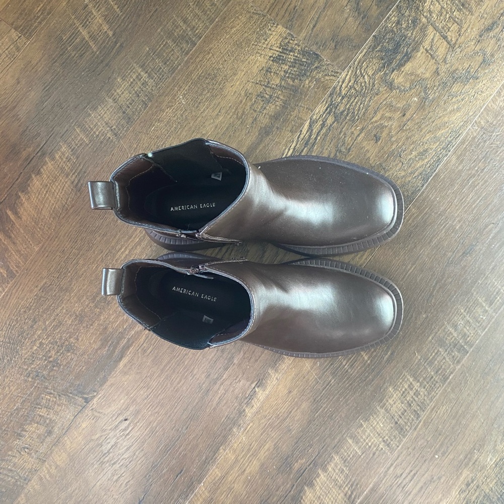 American Eagle Outfitters Brown Ankle Boots - Picture 4 of 7